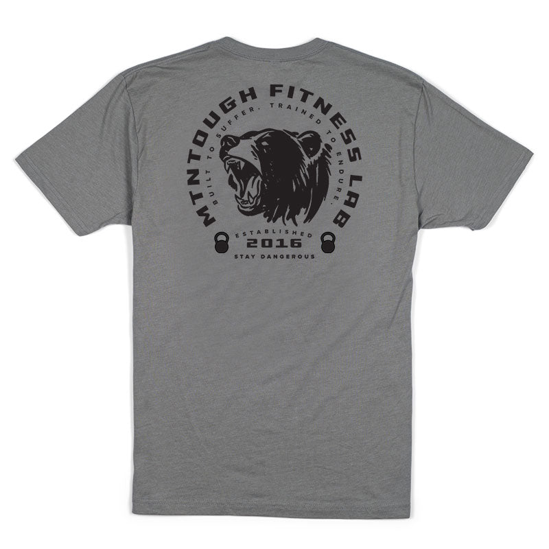 madd gear t shirt Mad Bear T-Shirt - Stone Grey X