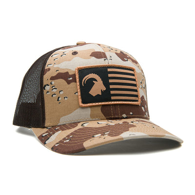 MTNTOUGH Tactical Patch Trucker - Desert Camo/Brown