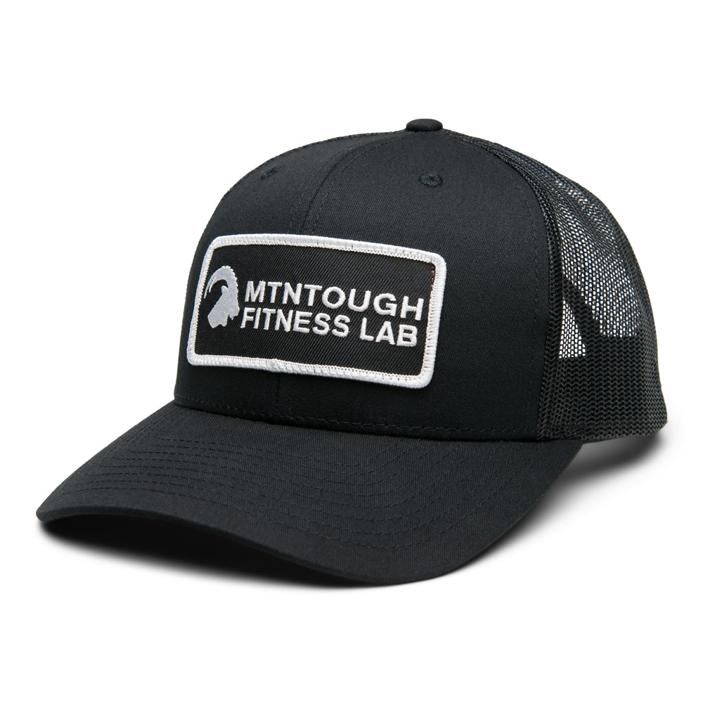 MTNTOUGH Banner Patch Trucker - Black/Black