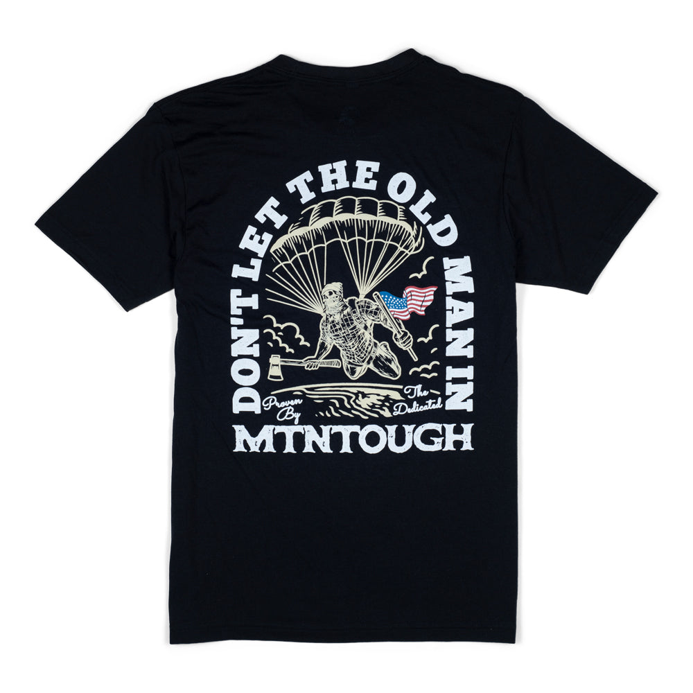 MTNTOUGH Old Man Parachute T-Shirt - Black