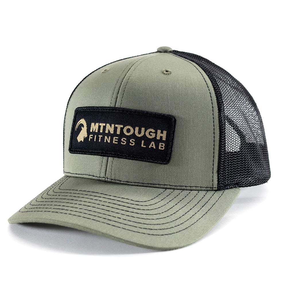 MTNTOUGH Banner Patch Trucker - Heather Loden/Black