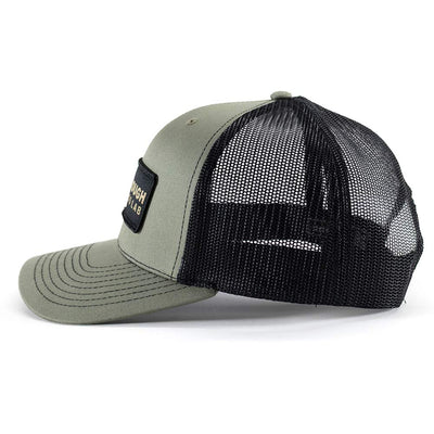 MTNTOUGH Banner Patch Trucker - Heather Loden/Black