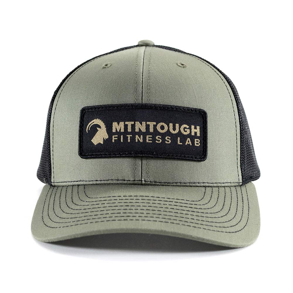 MTNTOUGH Banner Patch Trucker - Heather Loden/Black