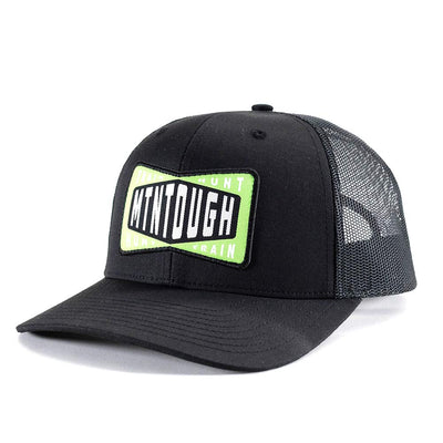 MTNTOUGH Bowtie Train/Hunt Patch Trucker - Black