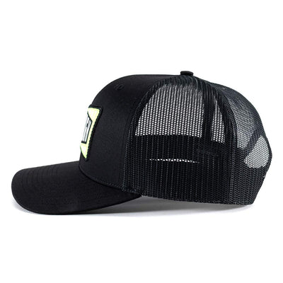 MTNTOUGH Bowtie Train/Hunt Patch Trucker - Black