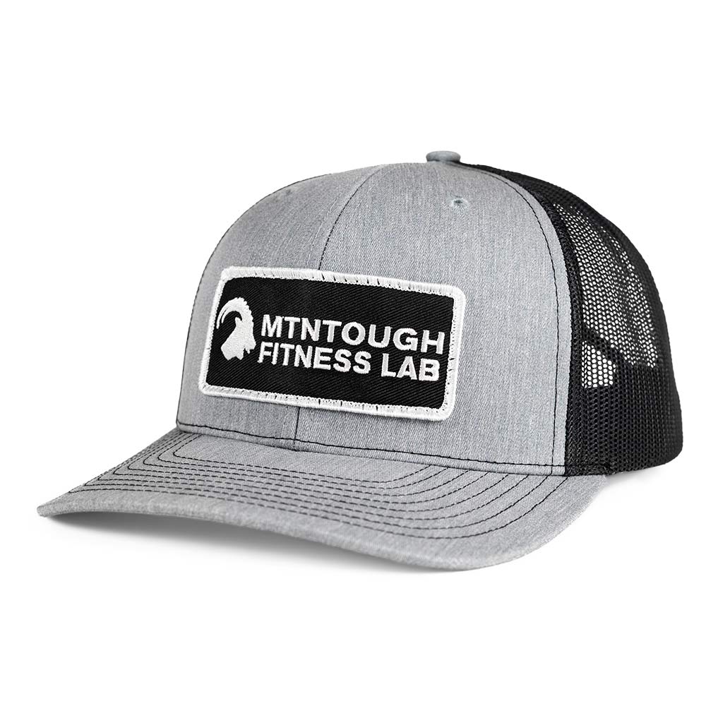 MTNTOUGH Banner Patch Trucker - Heather Grey/Black