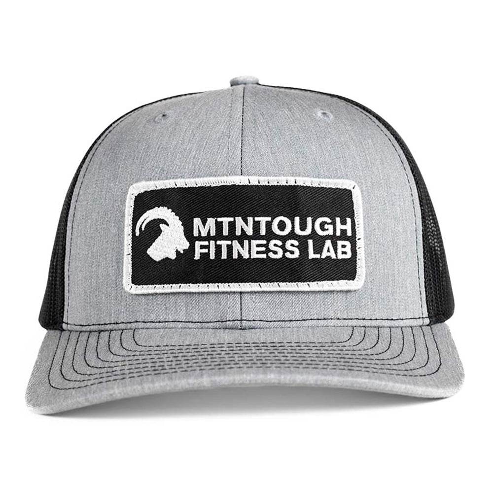 MTNTOUGH Banner Patch Trucker - Heather Grey/Black