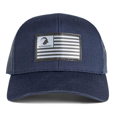 MTNTOUGH  Ibex Flag Tactical Trucker - Navy Blue