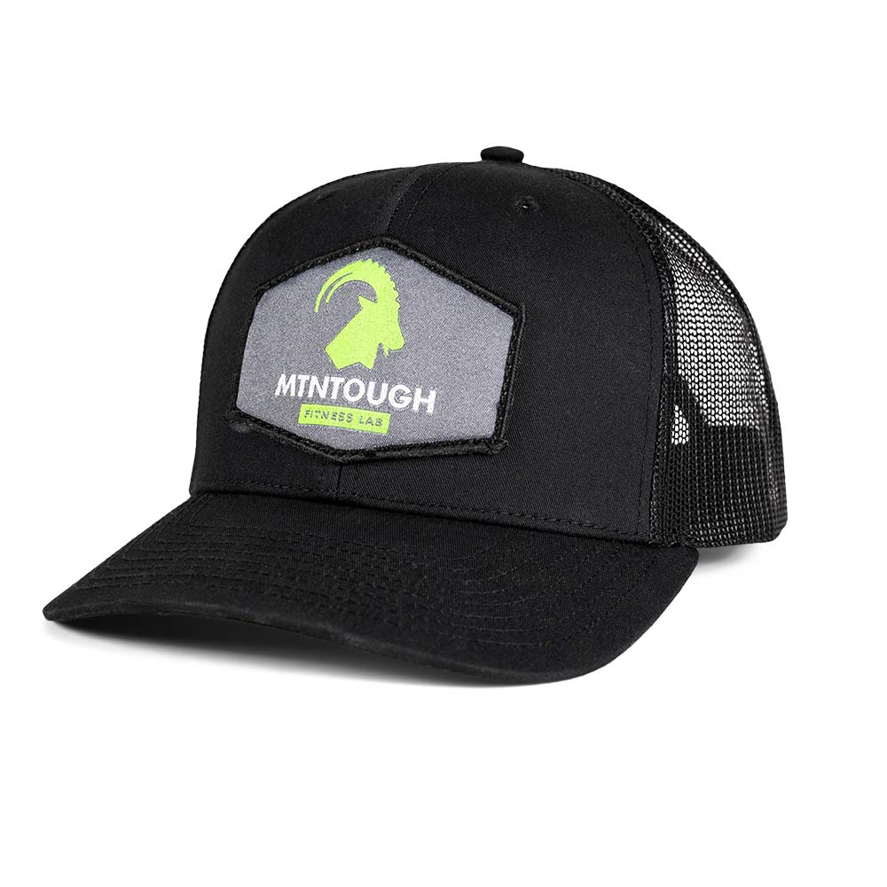 MTNTOUGH Diamond Patch Trucker - Black/Black
