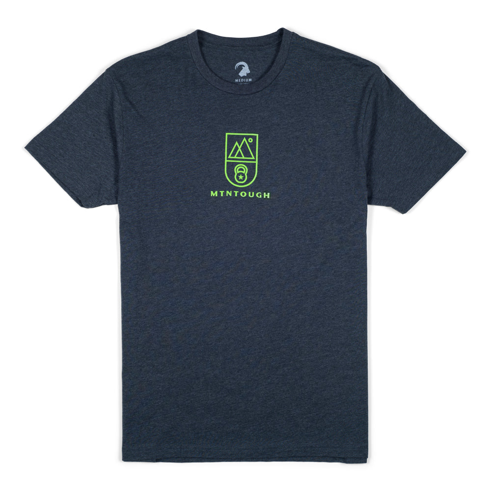 MTNTOUGH Ibex Crest T-Shirt - Charcoal