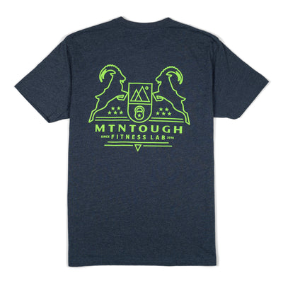 MTNTOUGH Ibex Crest T-Shirt - Charcoal