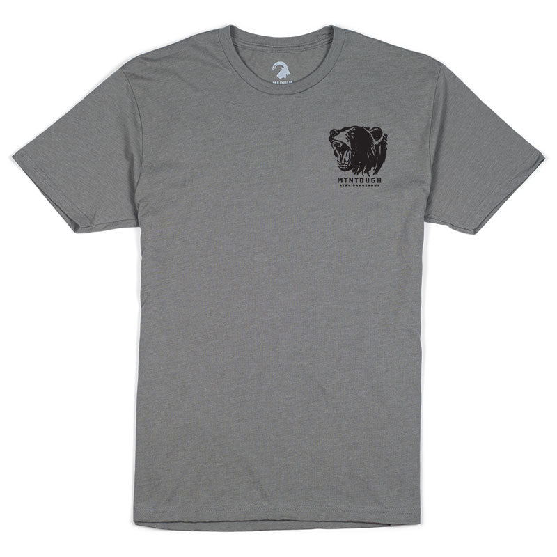 madd gear t shirt Mad Bear T-Shirt - Stone Grey X