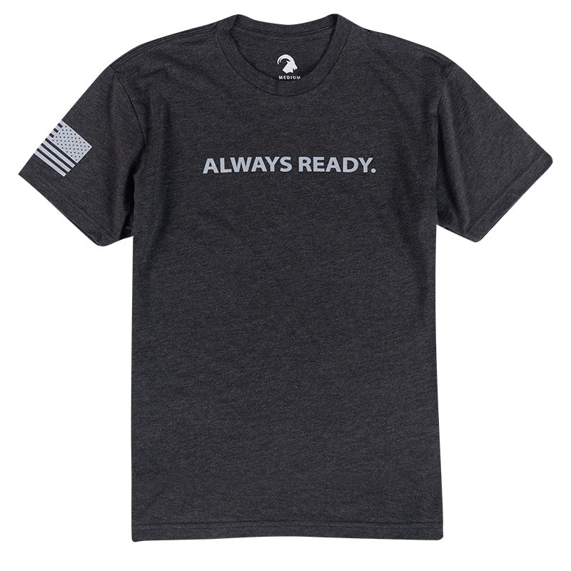 MTNTOUGH Always Ready T-Shirt Heather Black  - CLEARANCE, LIMITED SIZES AVAILABLE